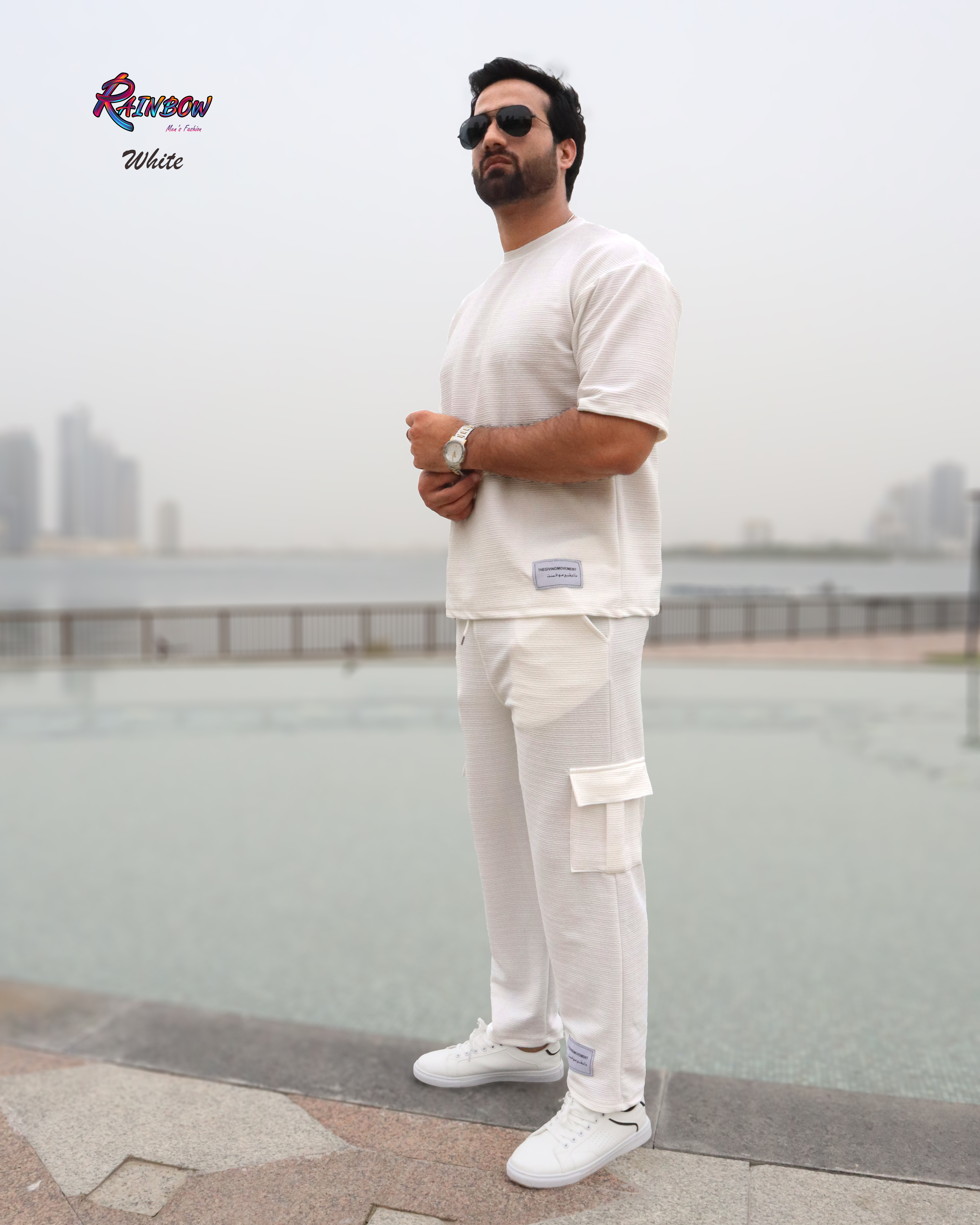 Made in Turkey Lounge Set Tshirt with Cargo long pant