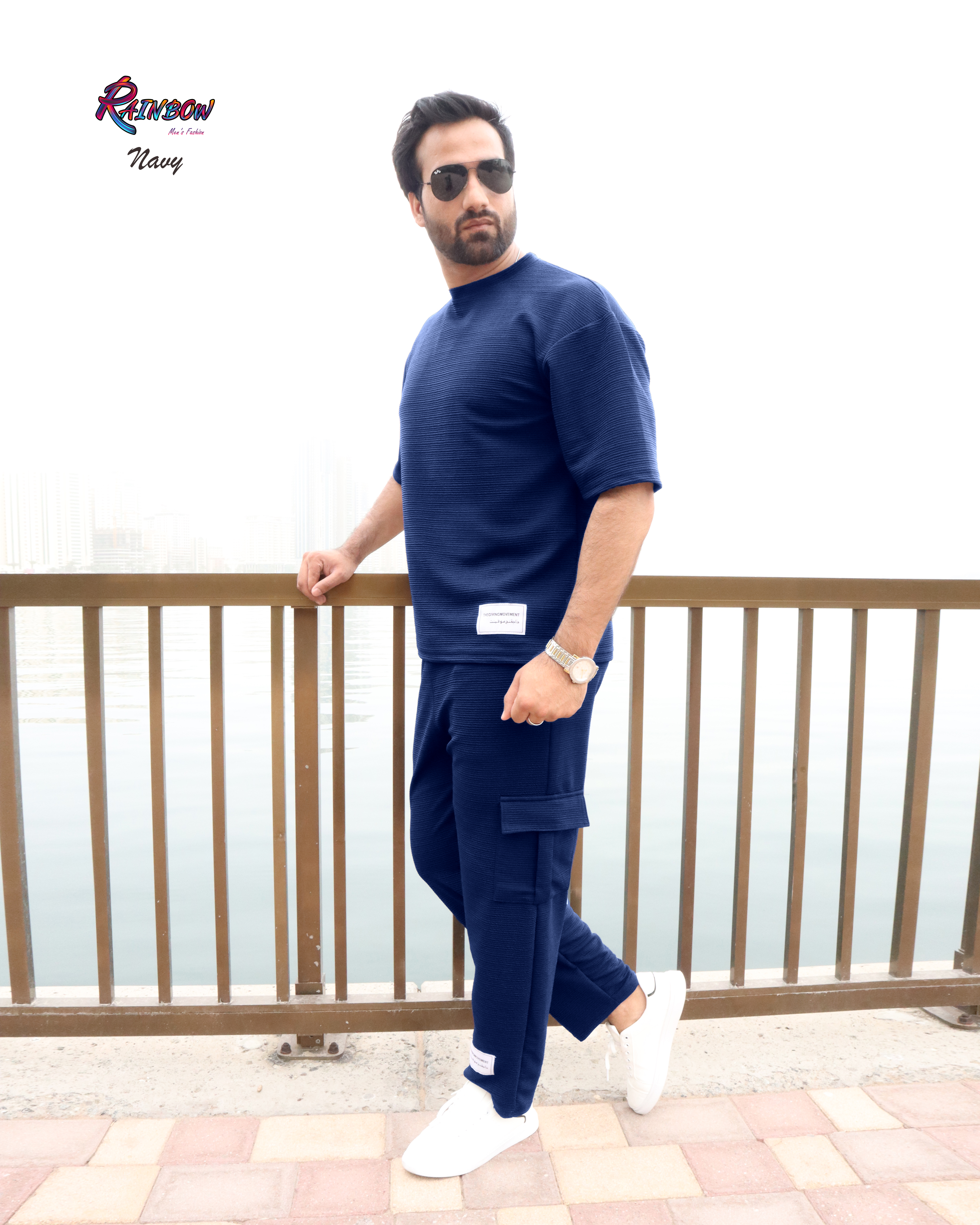 Made in Turkey Lounge Set Tshirt with Cargo long pant