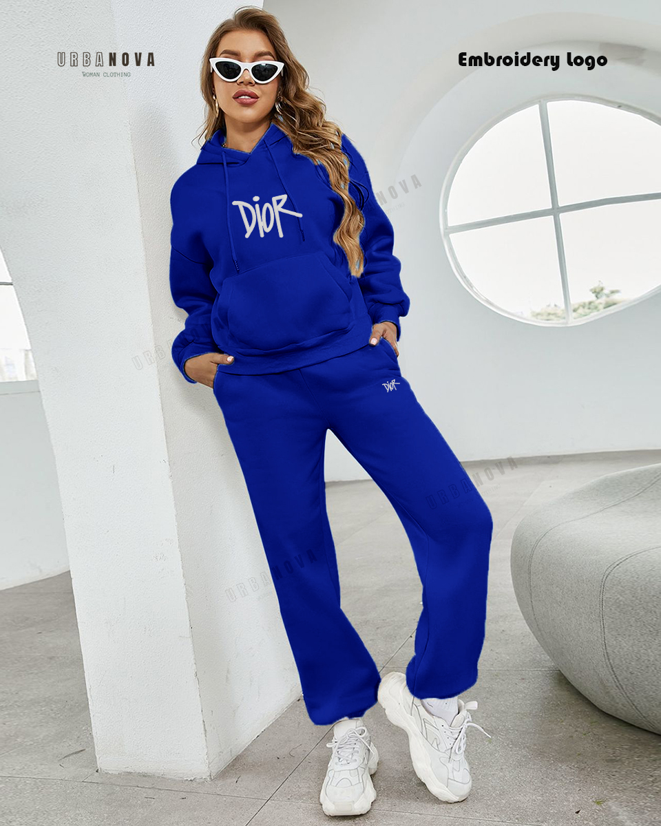 Women's Hoodie and Wide Leg Sweatpan Set