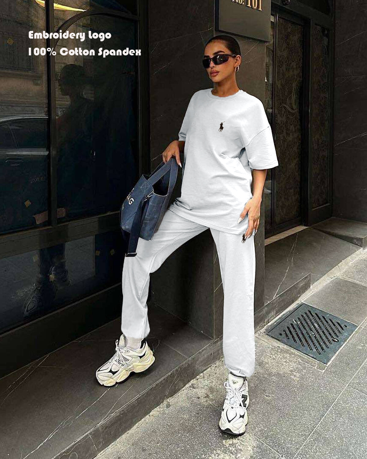 Women's Cotton T-Shirt and Trouser Tracksuit