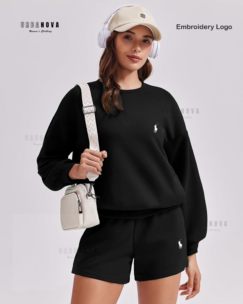 Women’s Sweatshirt and Shorts Set