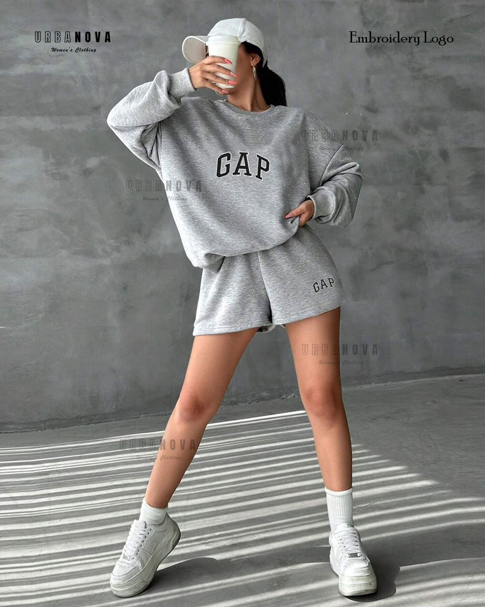 Women's Sweatshirt and Shorts Set