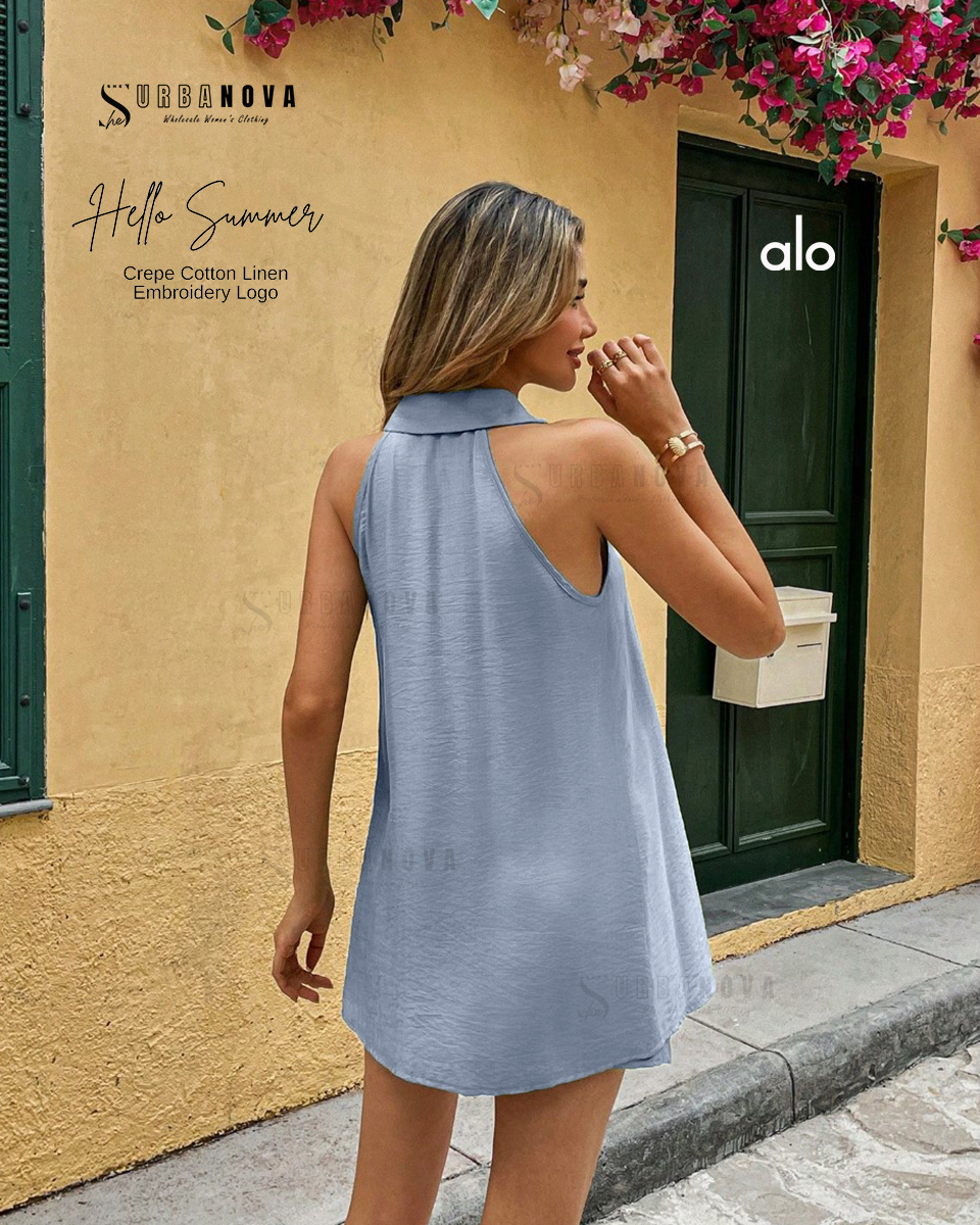ALO Sleeveless White Summer Coords