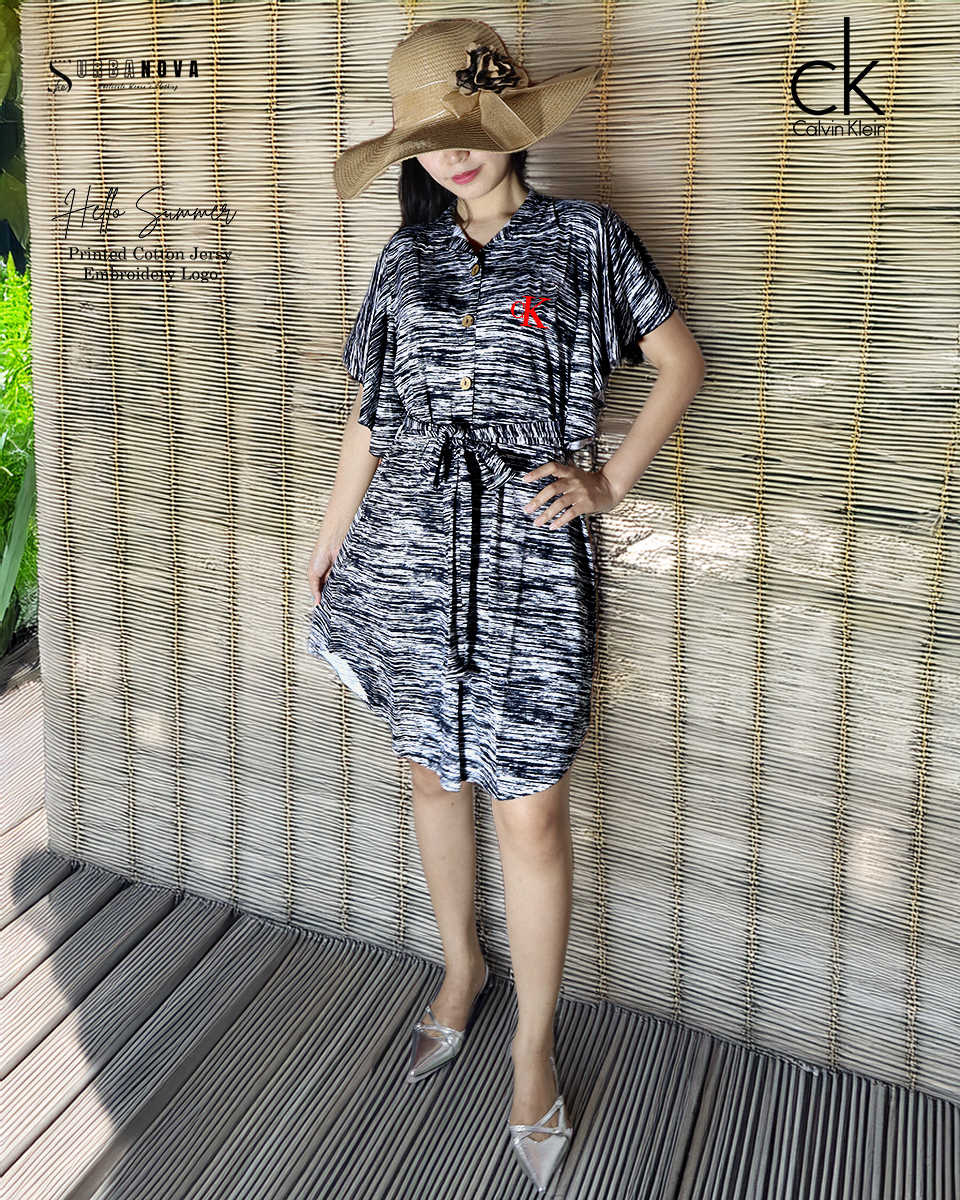 Printed Casual Short Dress