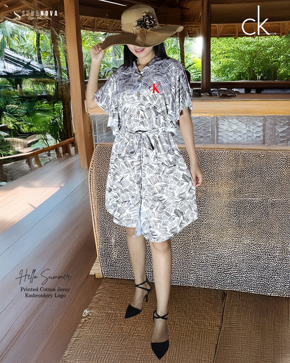 Printed Casual Short Dress