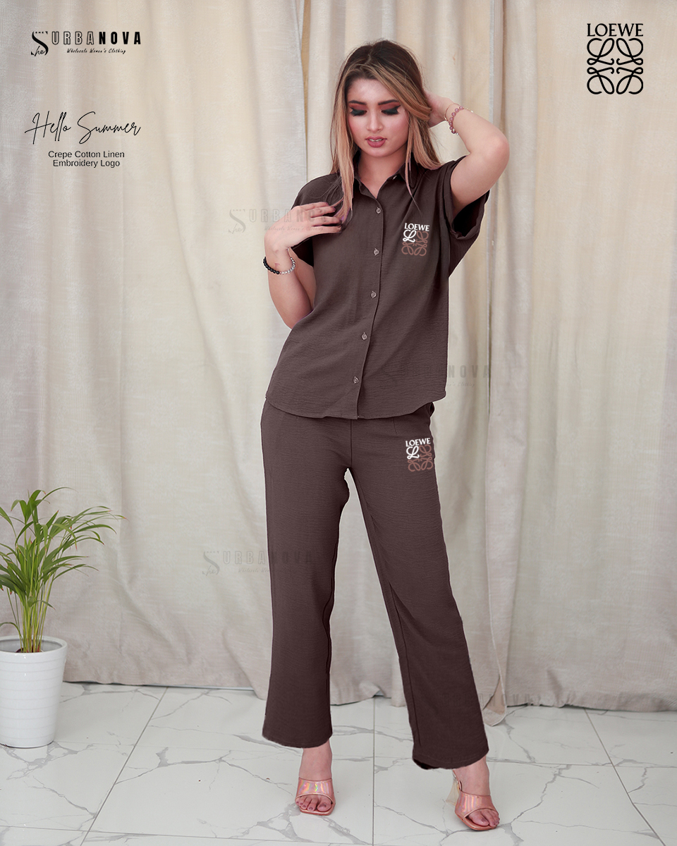 Brown Two-Piece Summer Set