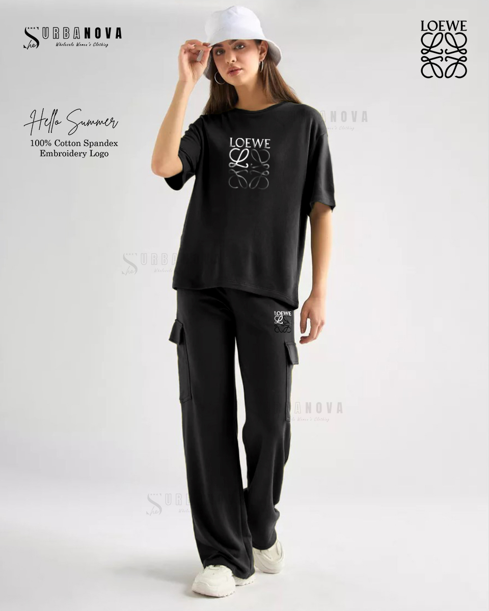 Loewe Olive Green Women's Loungewear Set