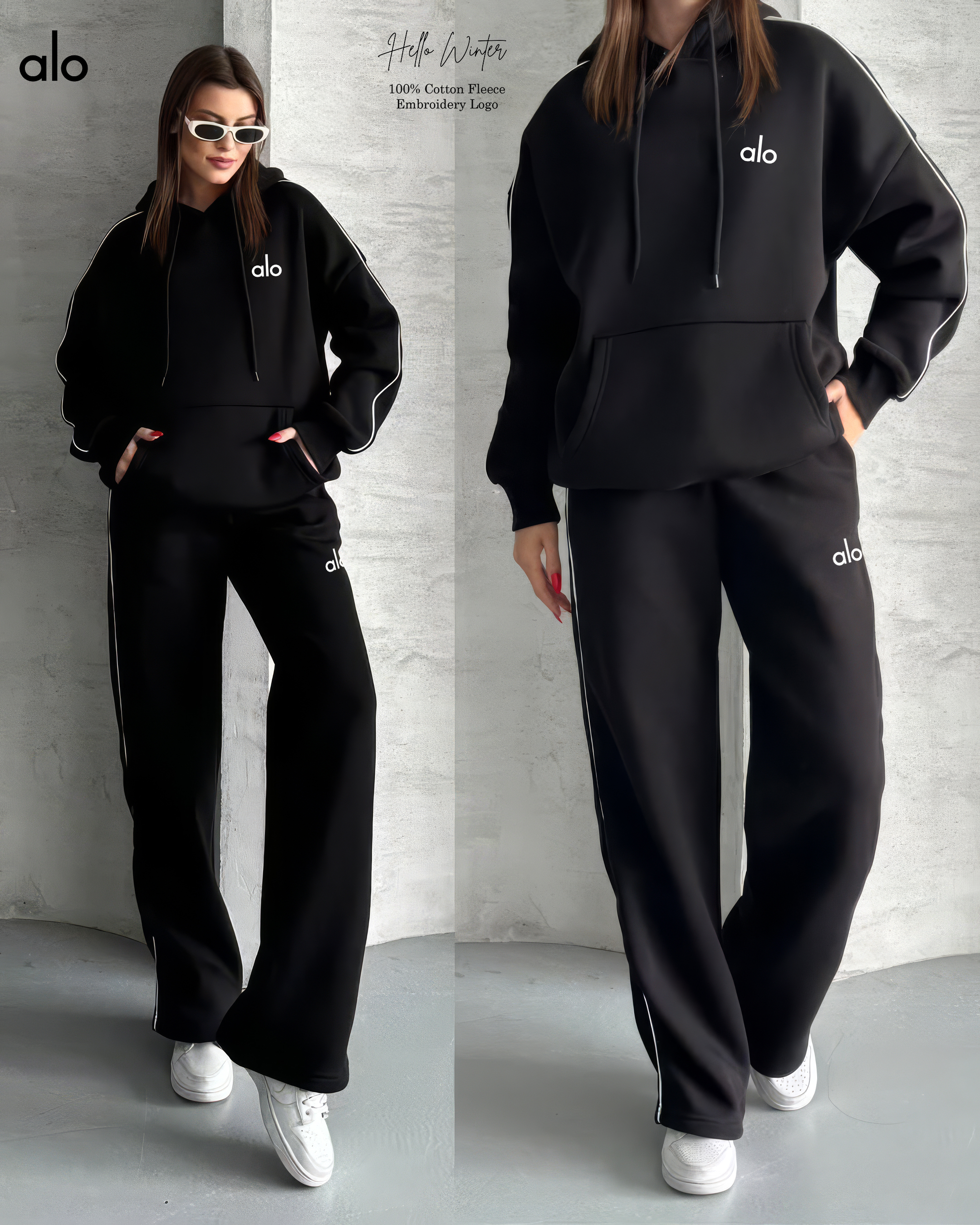 Alo Hoodie and Sweatpant Set