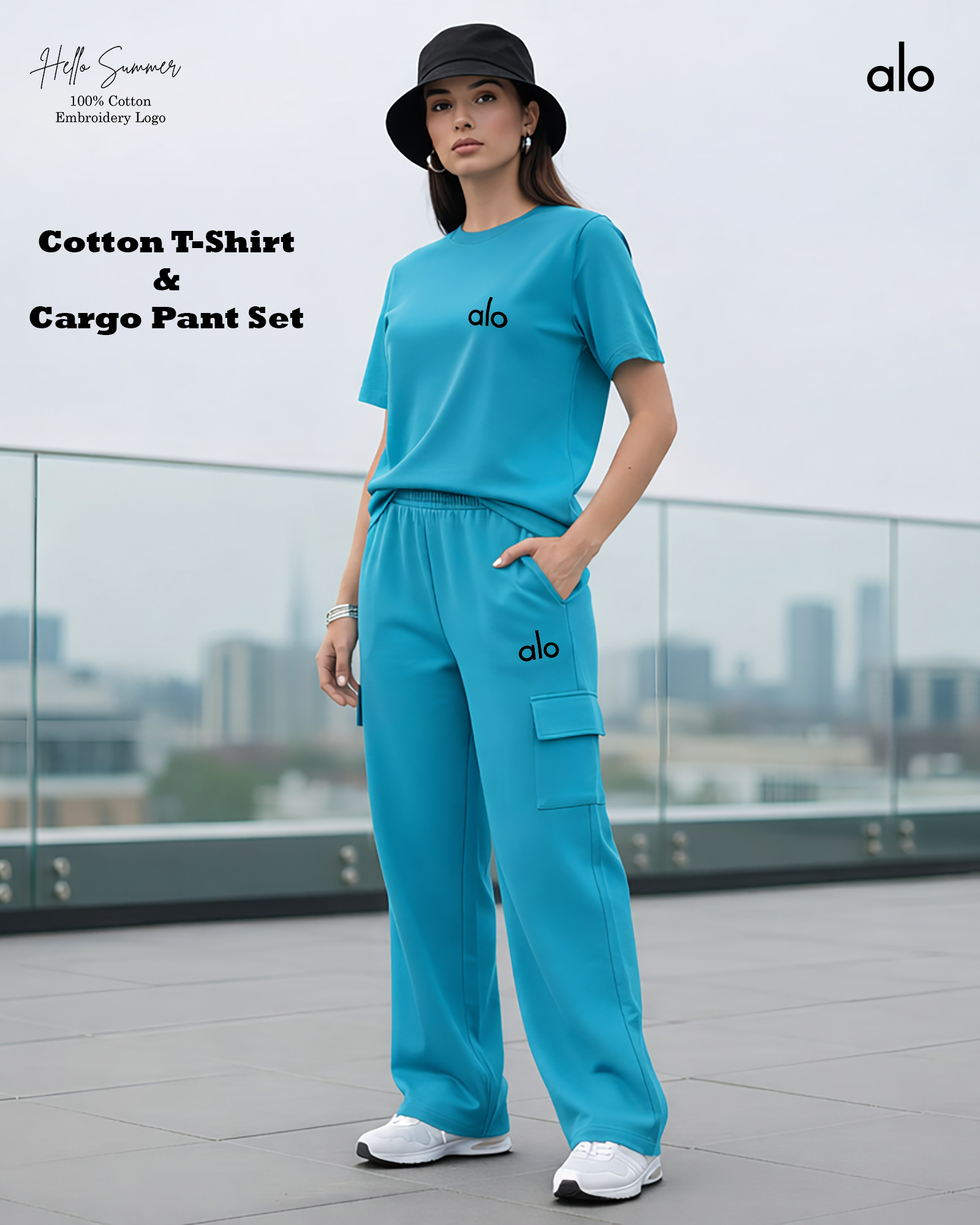Cotton T-Shirt & Cargo Pant Set