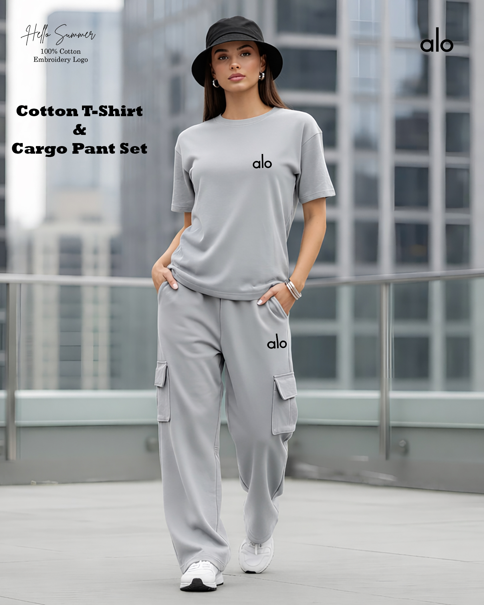 Cotton T-Shirt & Cargo Pant Set