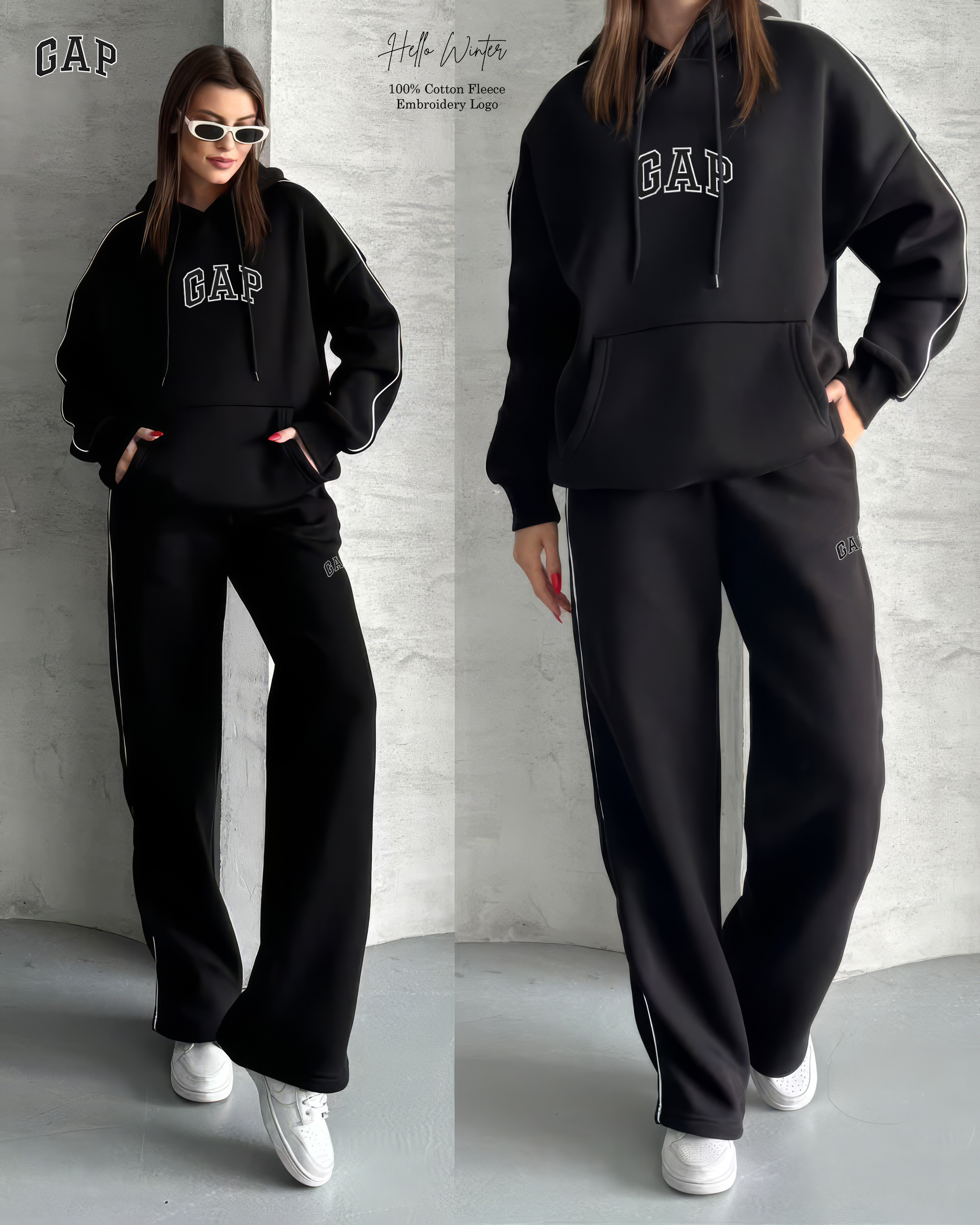 GAP Logo Hoodie and Sweatpants Set