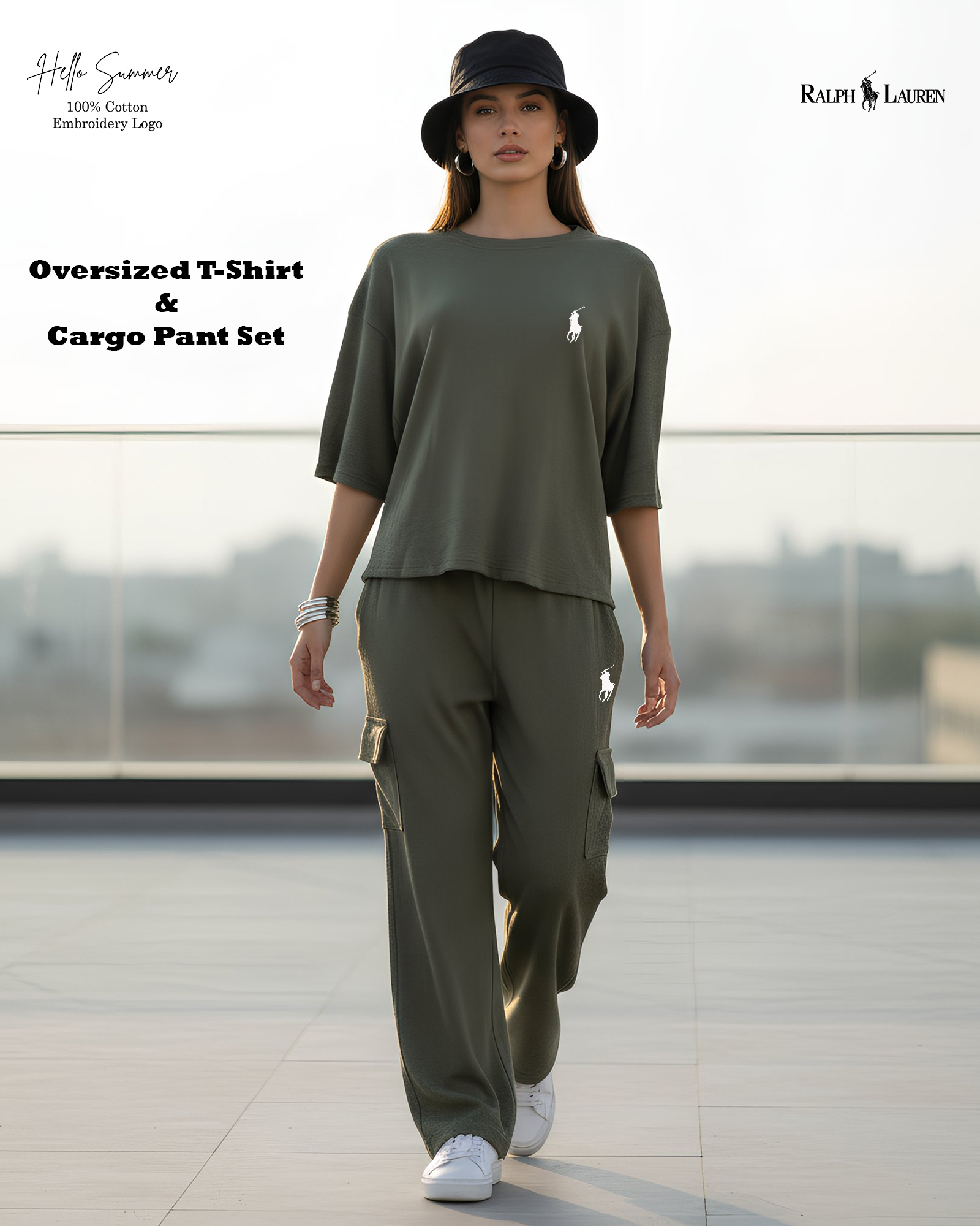 Oversized T-Shirt & Cargo Pant Set
