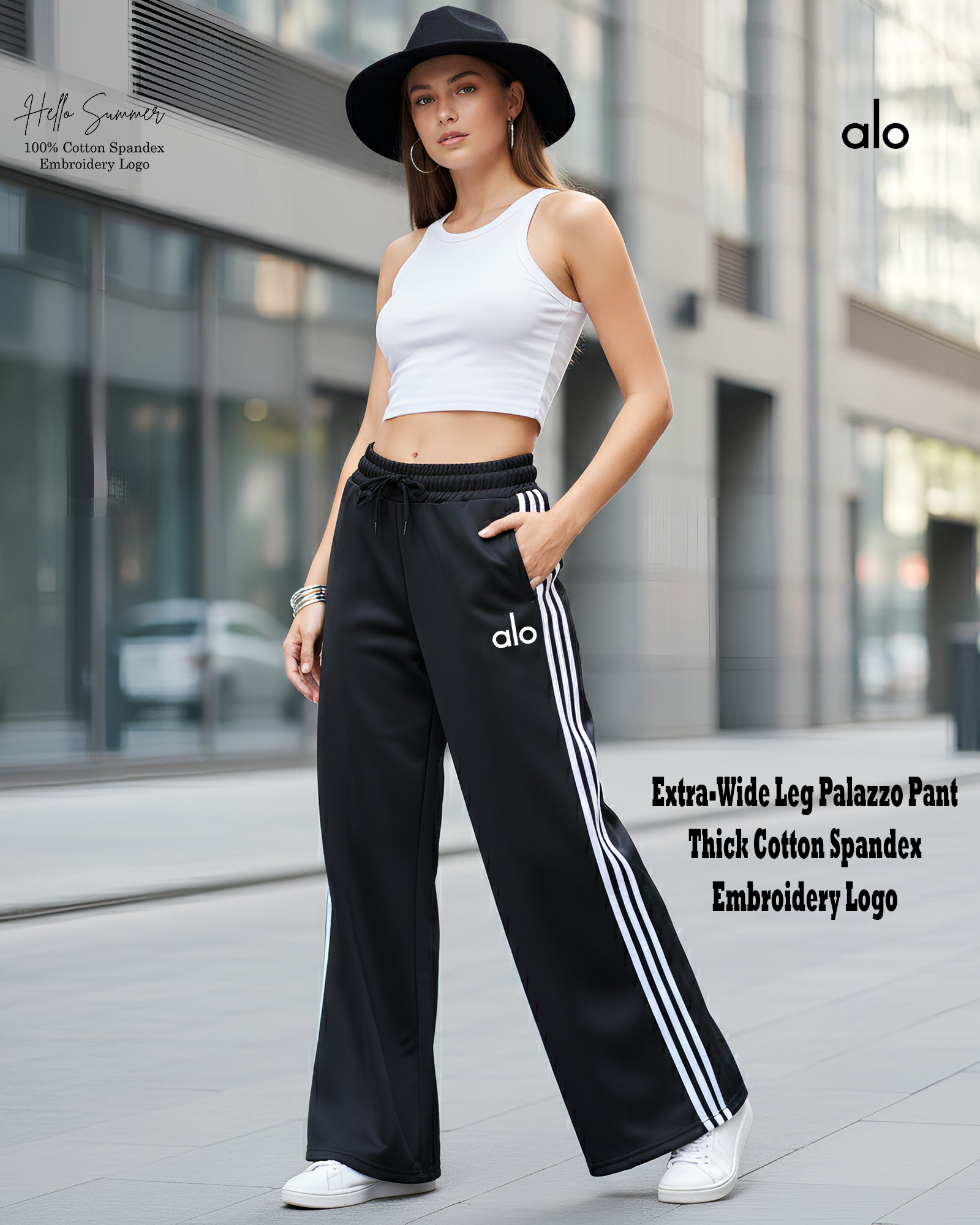 Extra-Wide Leg Palazzo Pant