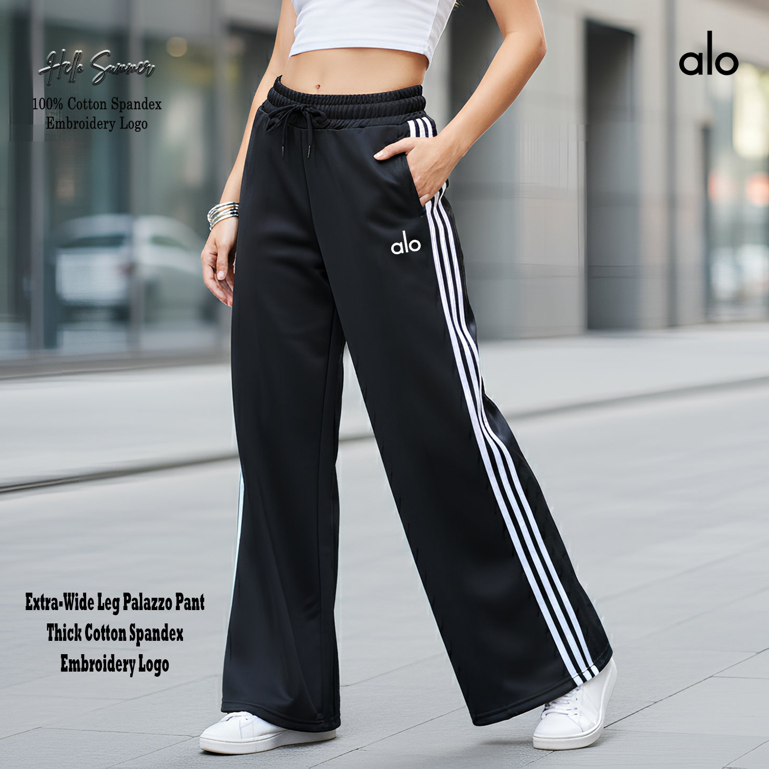 Alo Extra-Wide Leg Palazzo Pants