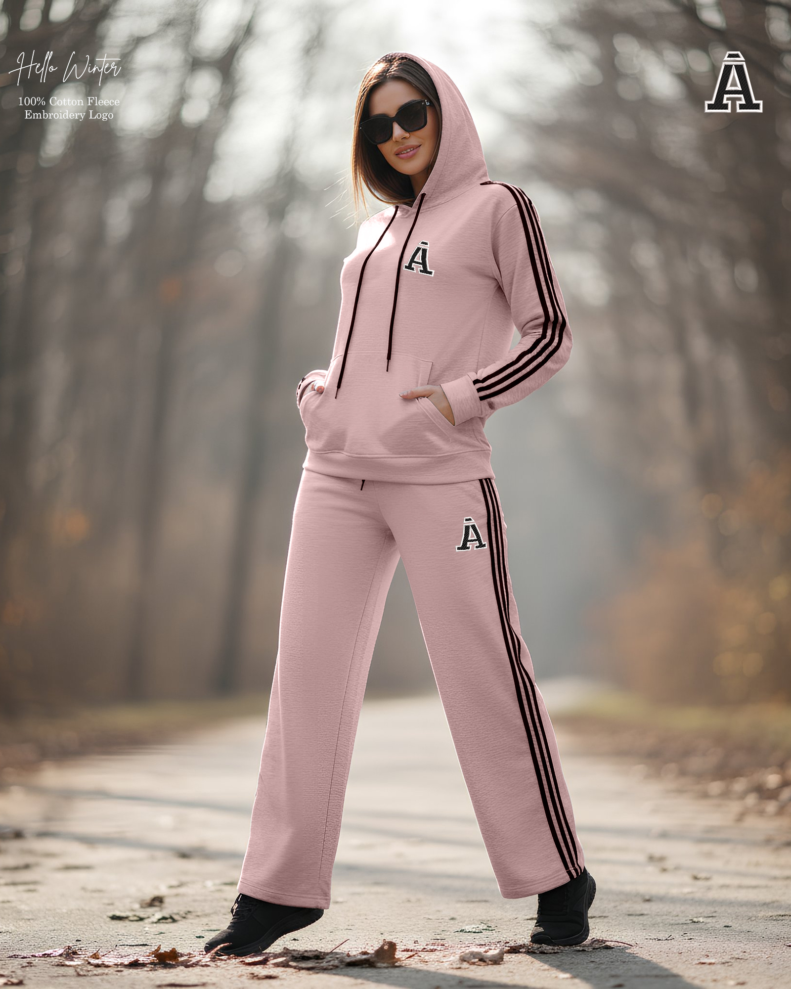 Casual Tracksuit Hoodie Set