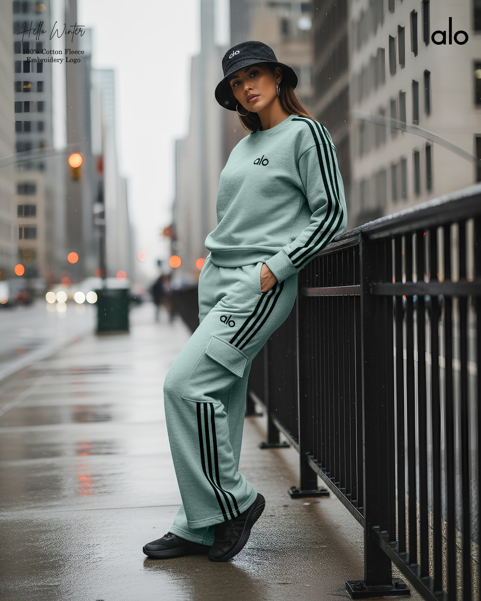 Alo Sport Tracksuit & Cargo Pant Set