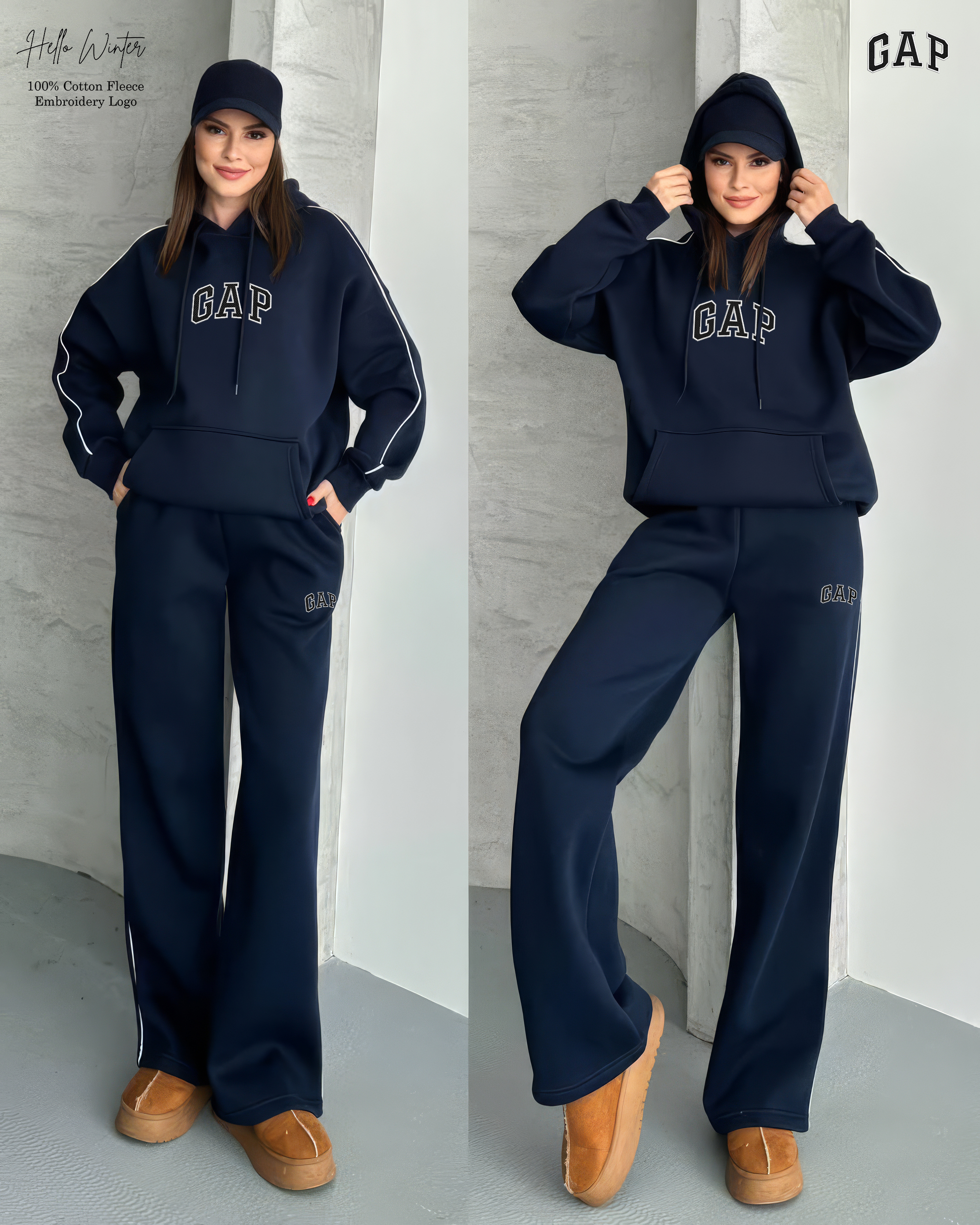 GAP Logo Hoodie and Sweatpants Set