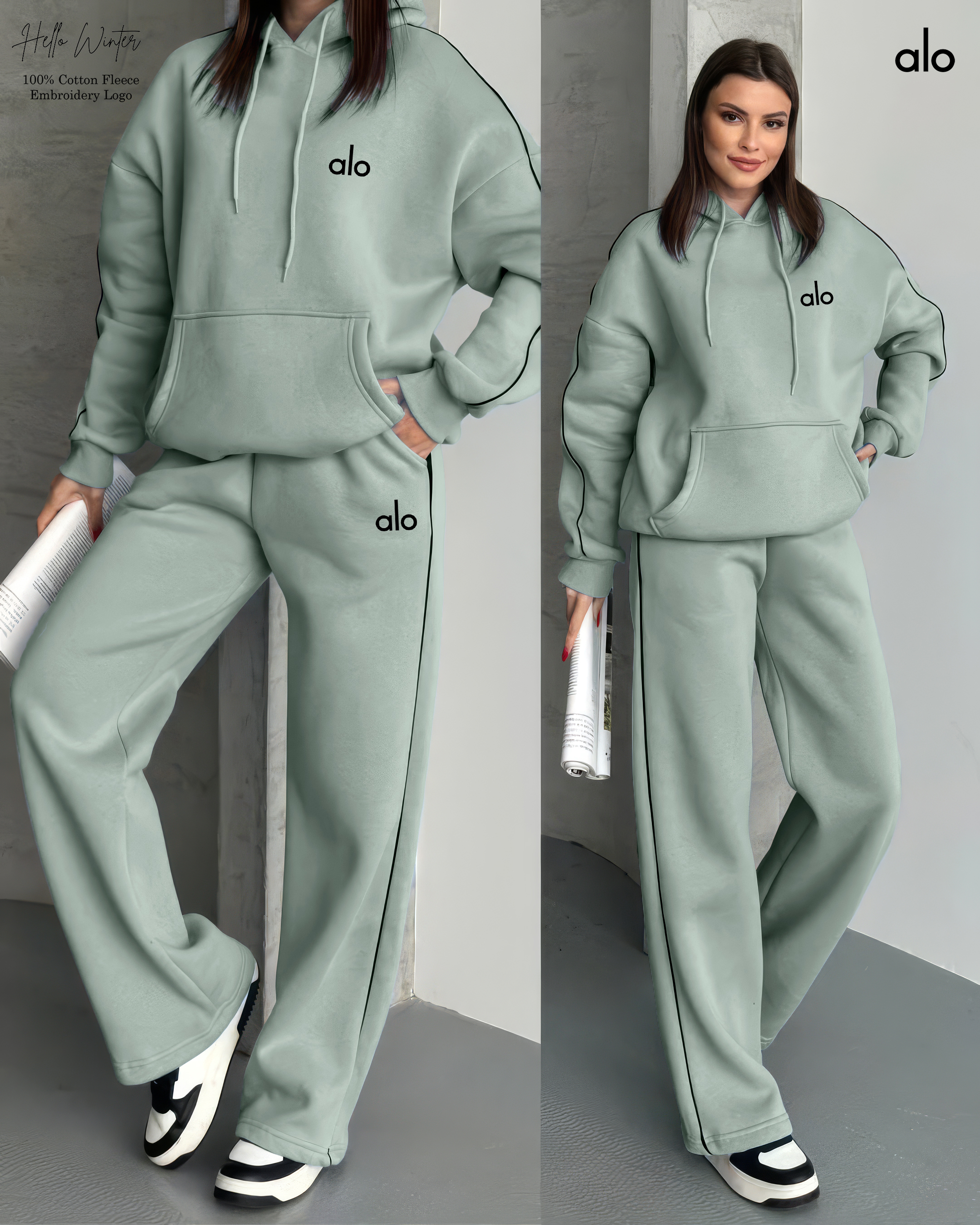 Alo Hoodie and Sweatpant Set