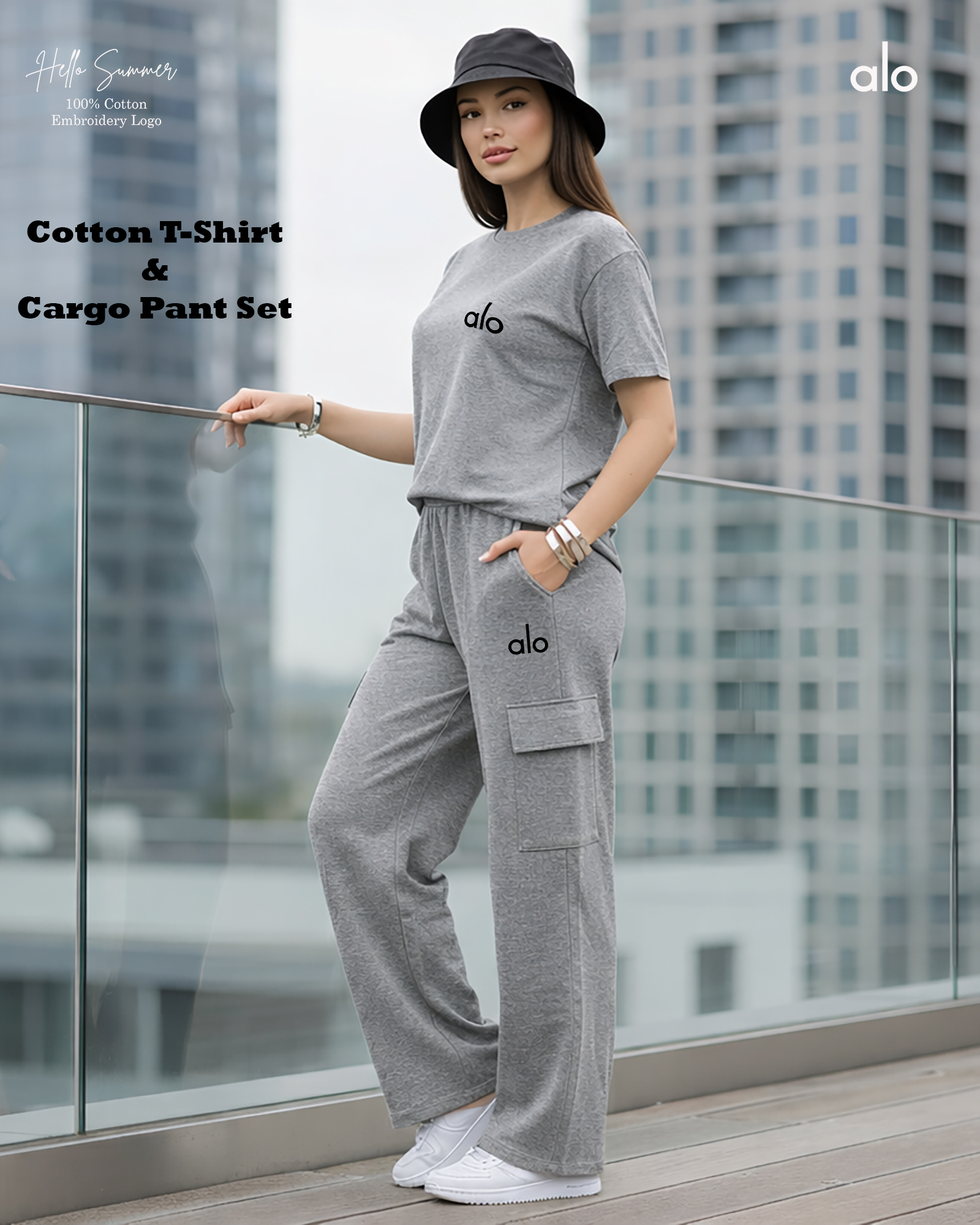 Cotton T-Shirt & Cargo Pant Set