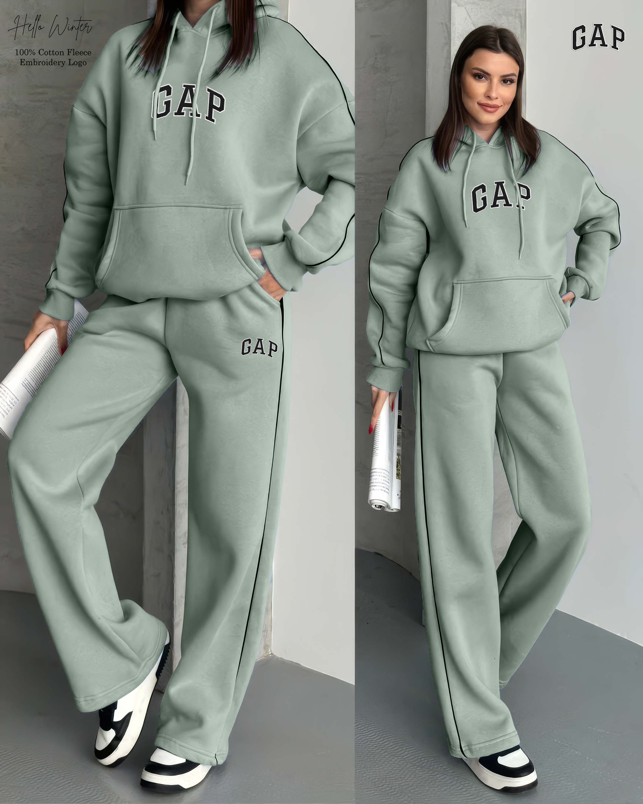 GAP Logo Hoodie and Sweatpants Set