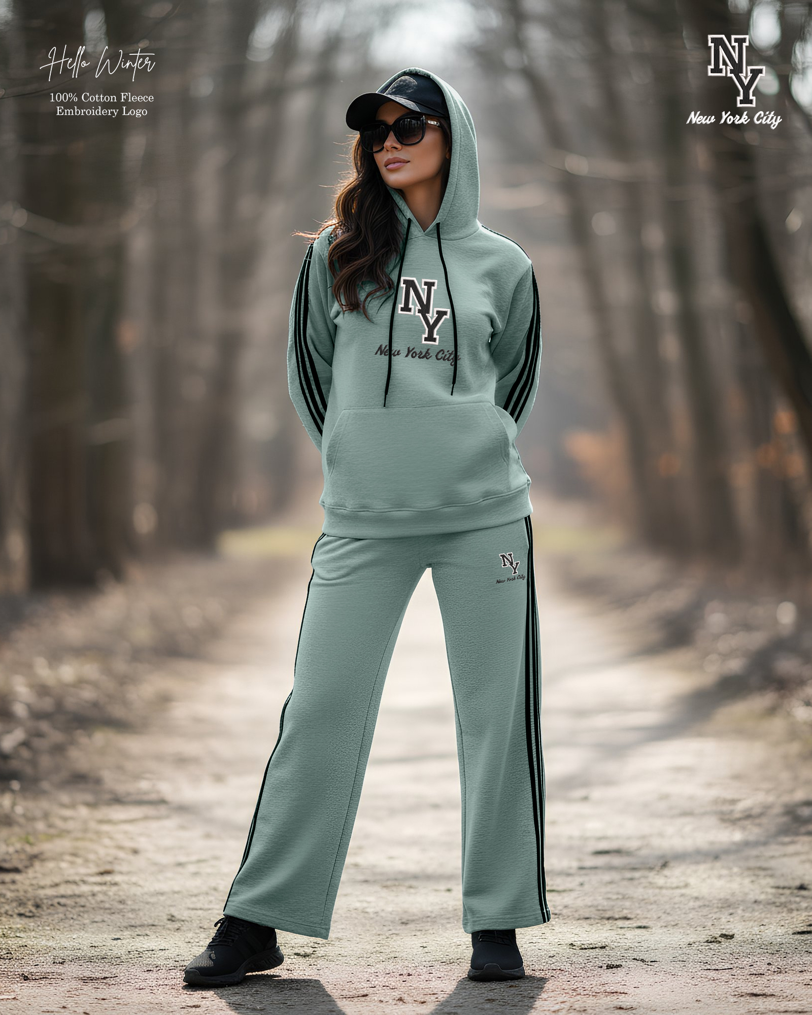 New York City Tracksuit Hoodie Set