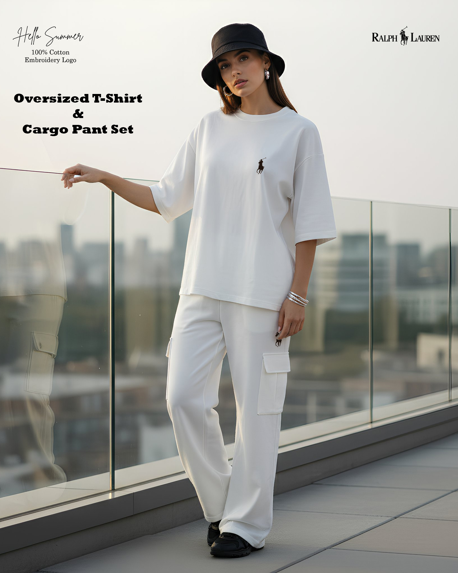 Oversized T-Shirt & Cargo Pant Set