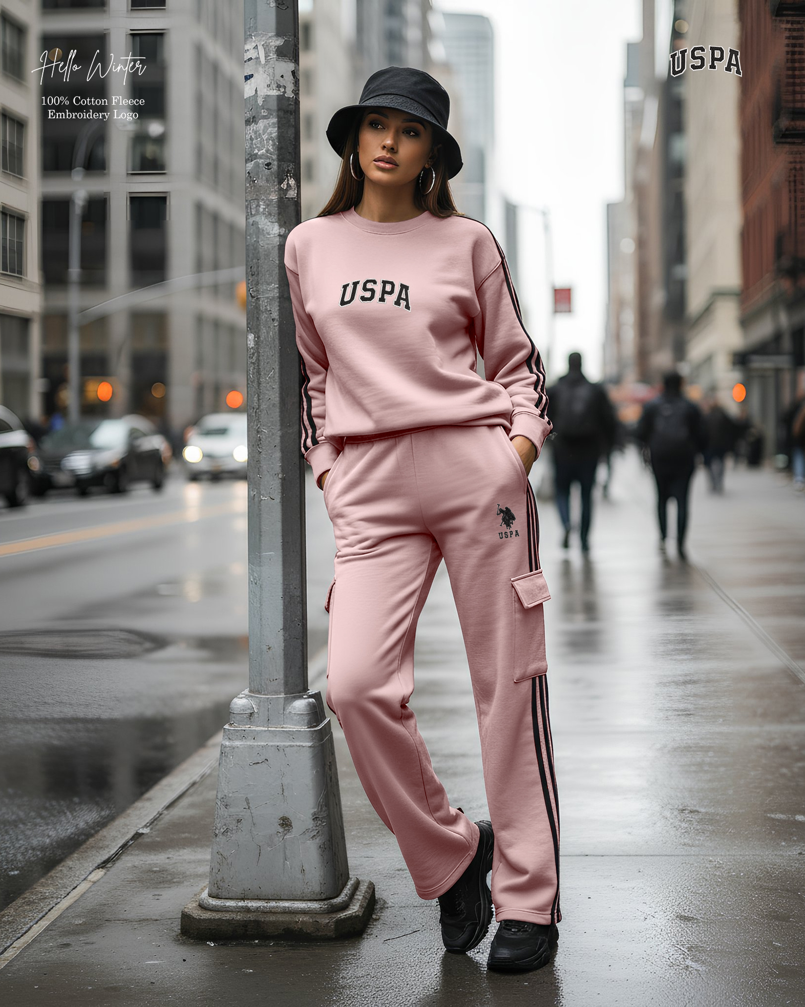 USPA Tracksuit Cargo Pant Set