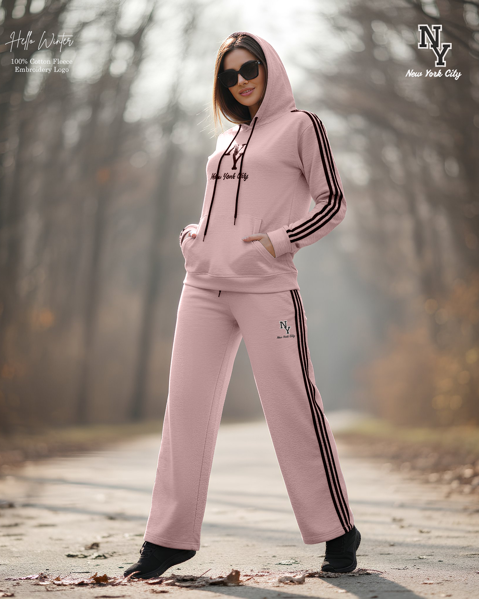 New York City Tracksuit Hoodie Set