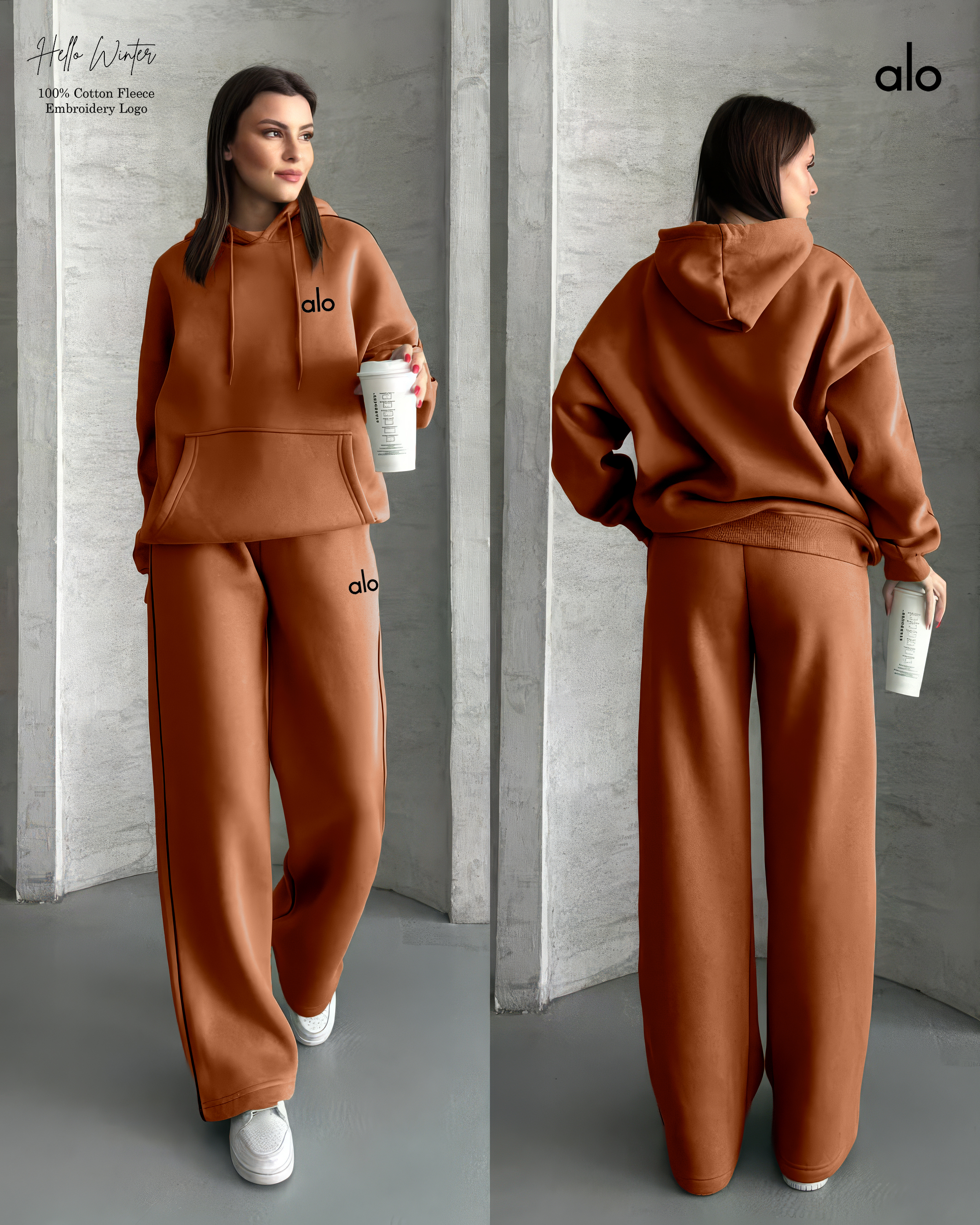 Alo Hoodie and Sweatpant Set