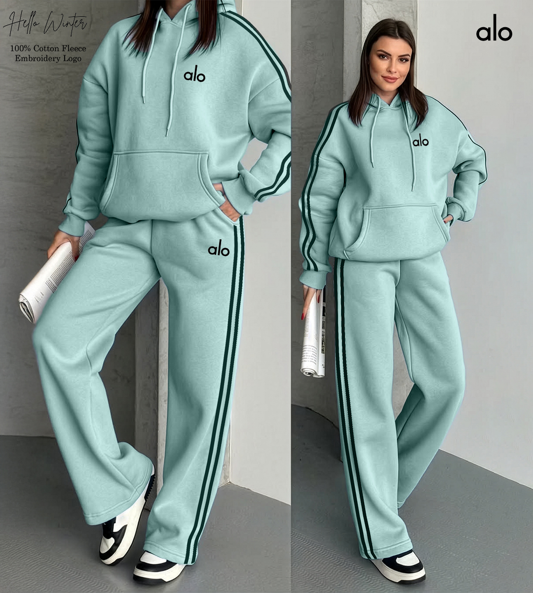 Alo Hoodie Set