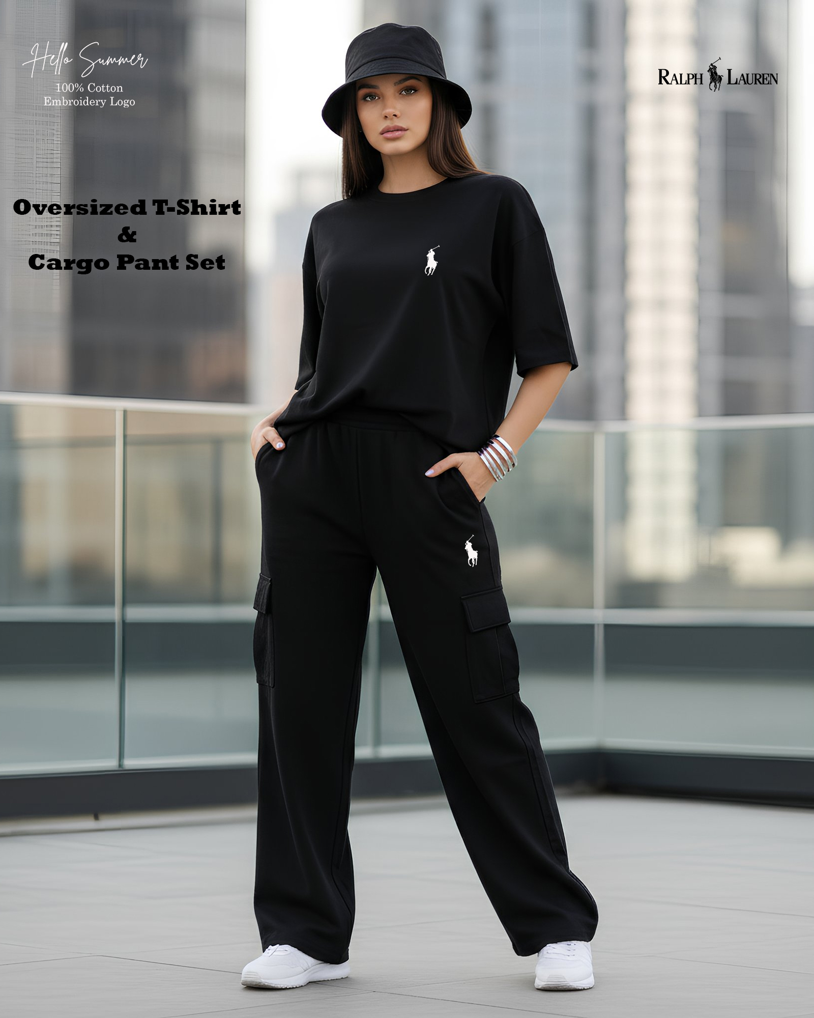 Oversized T-Shirt & Cargo Pant Set