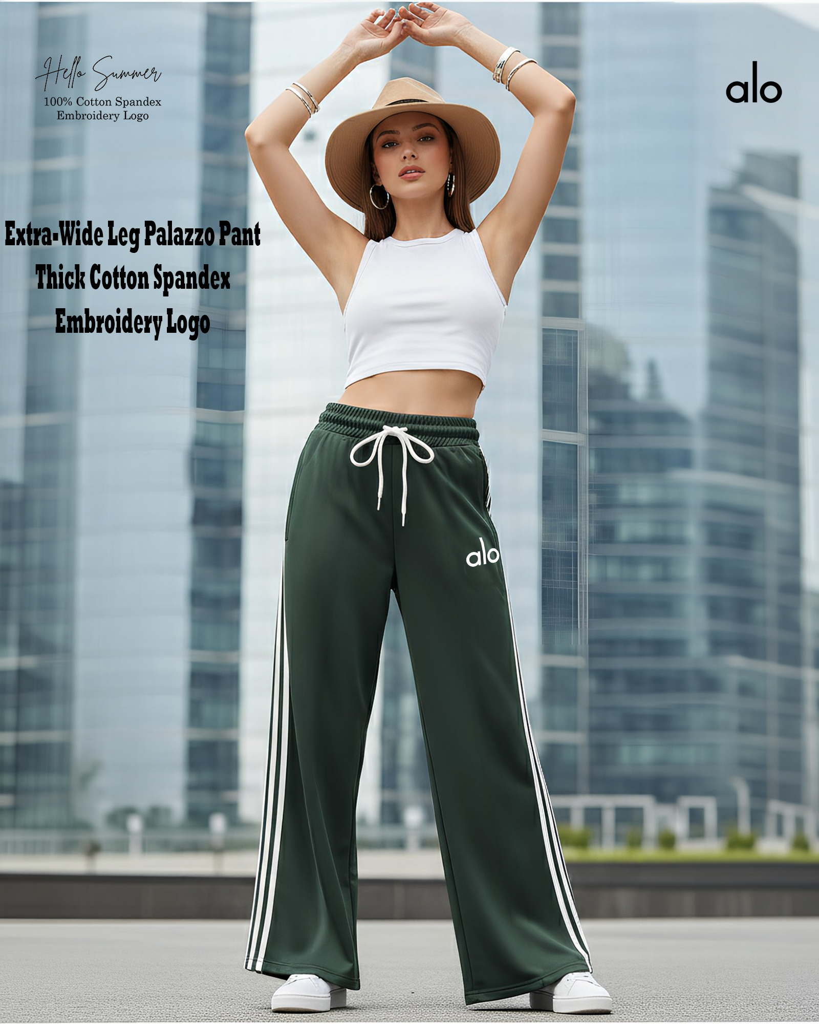 Extra-Wide Leg Palazzo Pant