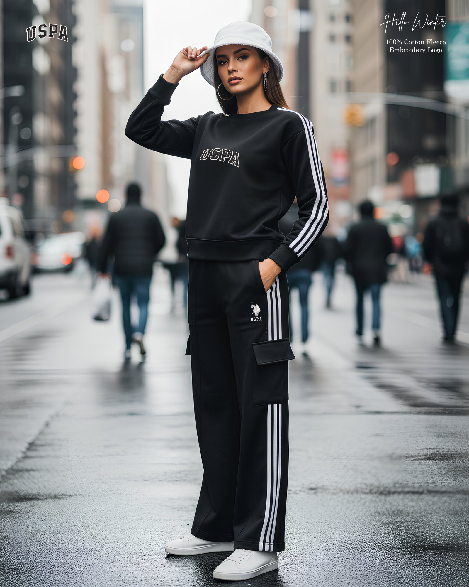 USPA Tracksuit Cargo Pant Set