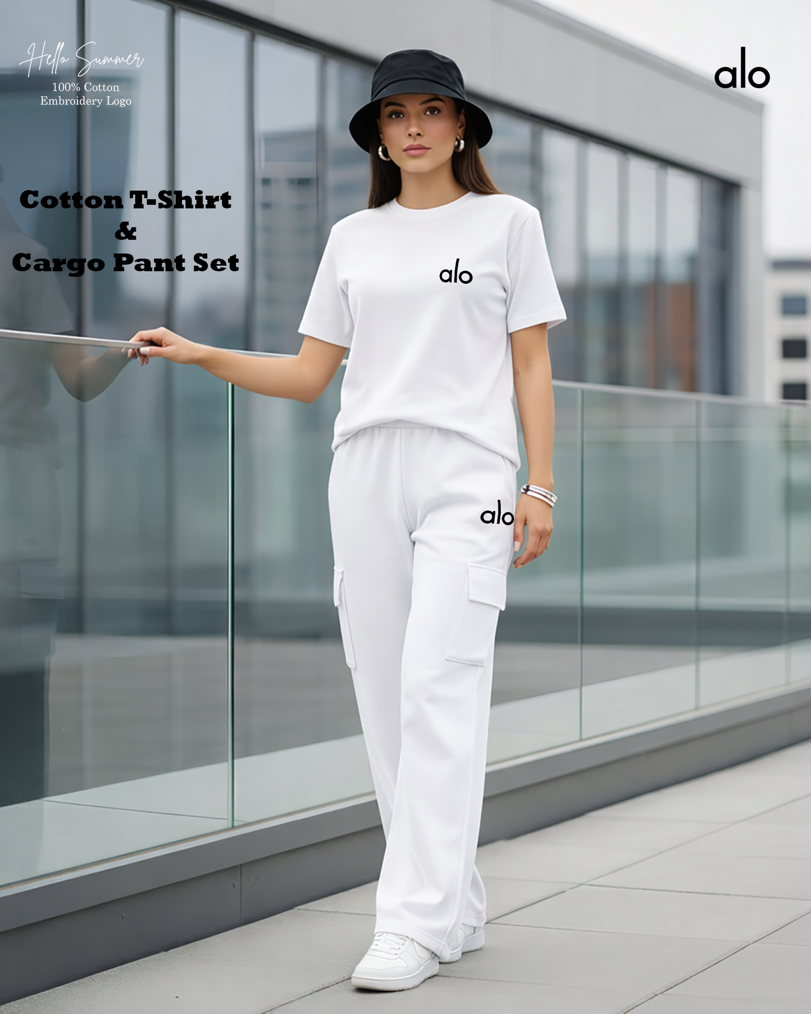 Cotton T-Shirt & Cargo Pant Set