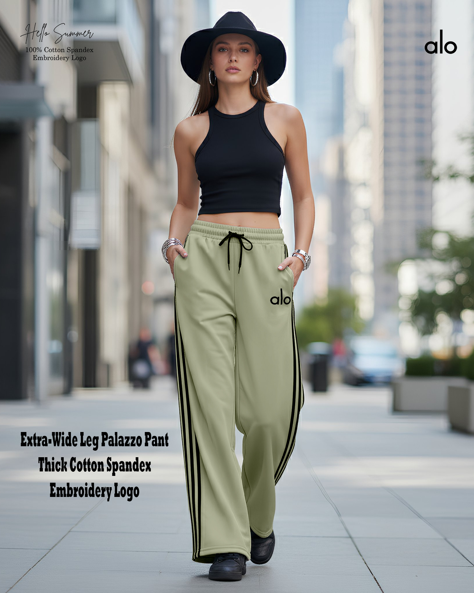 Extra-Wide Leg Palazzo Pant
