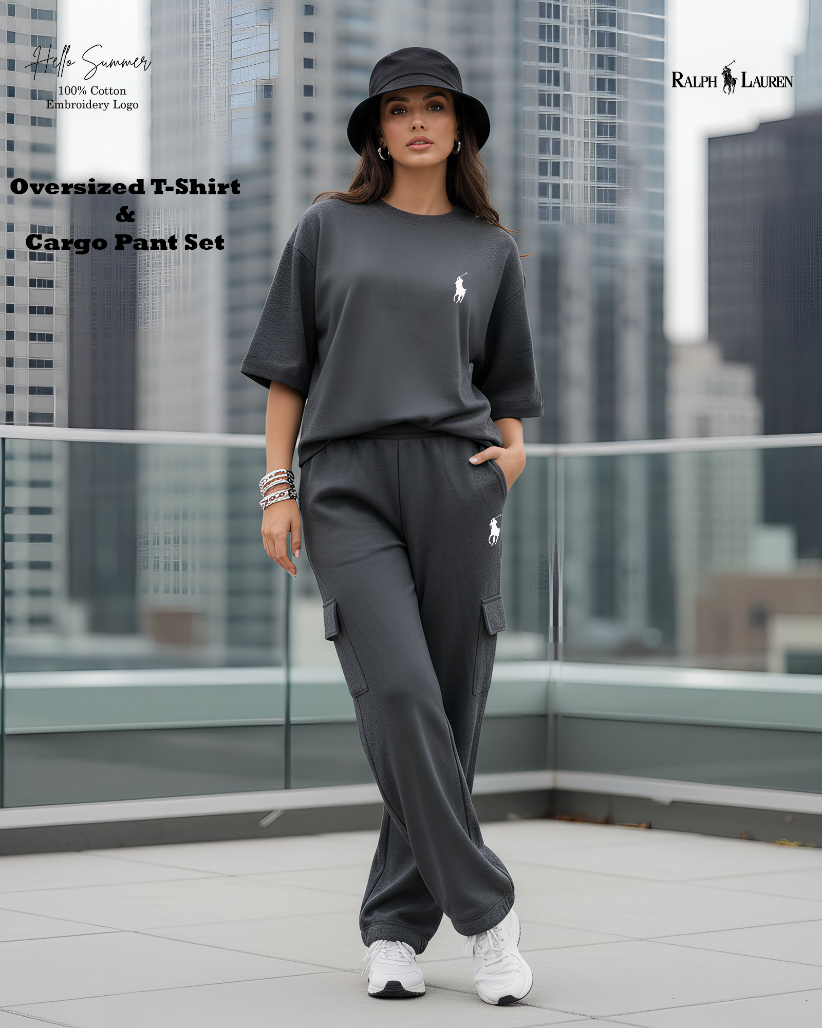 Oversized T-Shirt & Cargo Pant Set