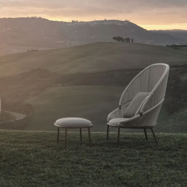 High Outdoor Armchair