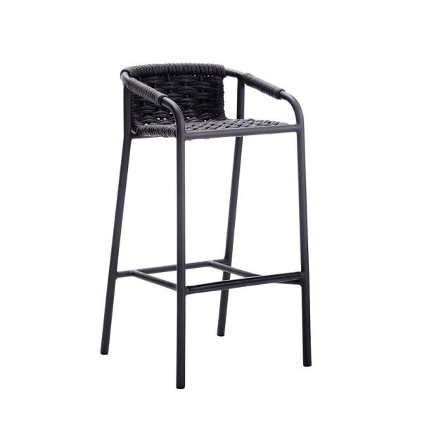 Modern black bar stool