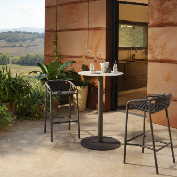 Modern black bar stool