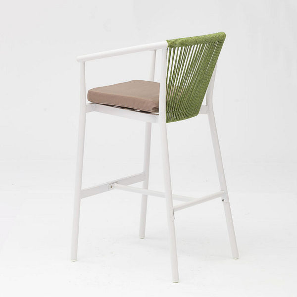 Rope Outdoor Bar Stool Set