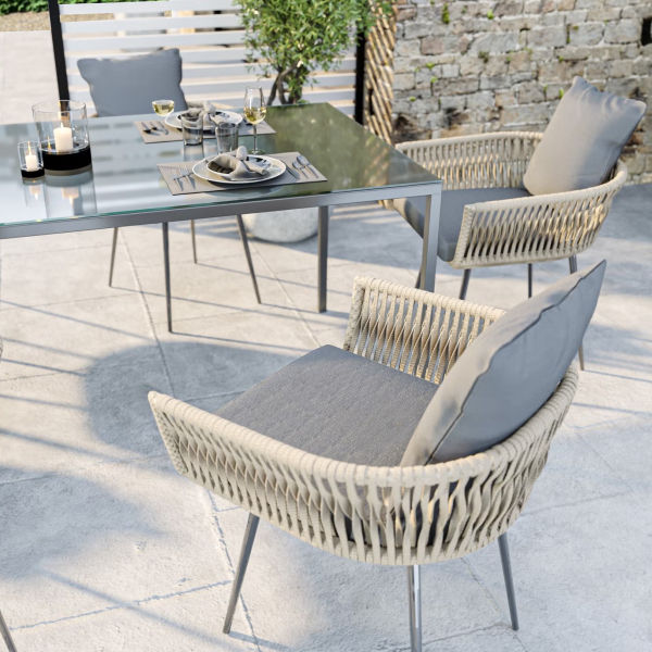 Modern outdoor dining set