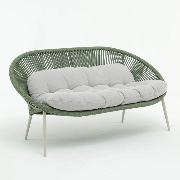Outdoor woven sofa