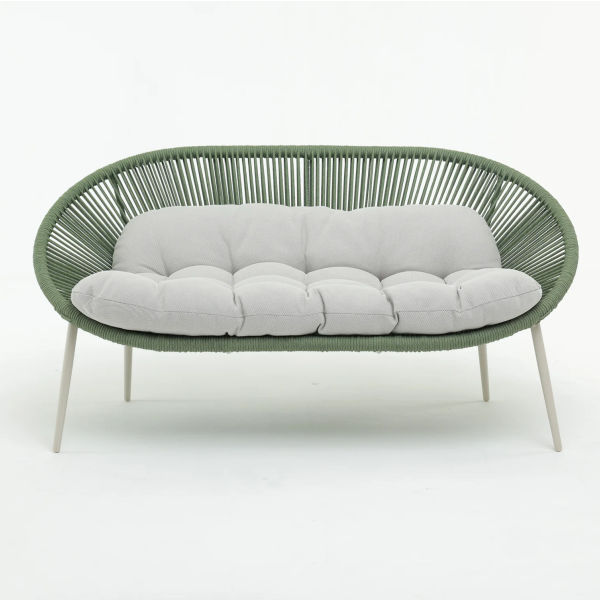Outdoor woven sofa