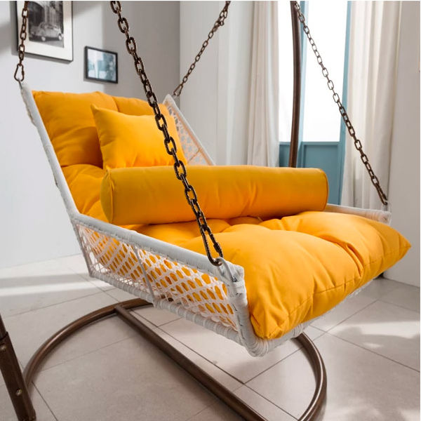Hanging swing chair with stand