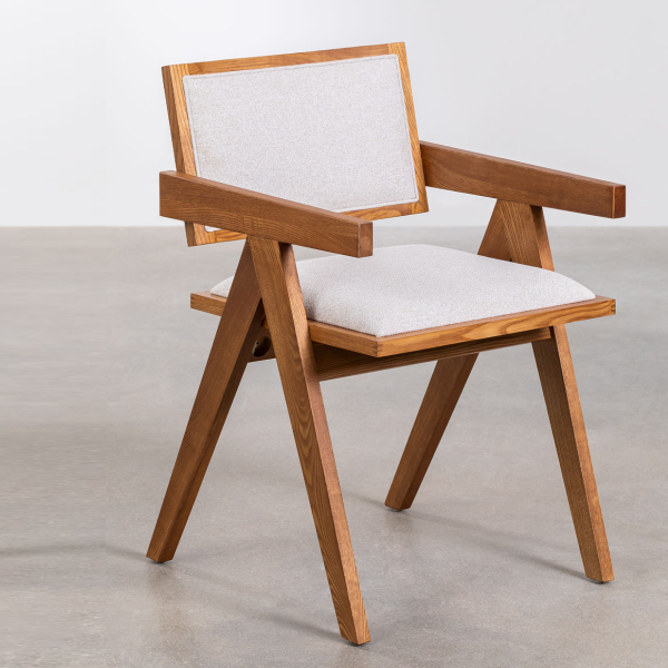 Modern wooden armchair