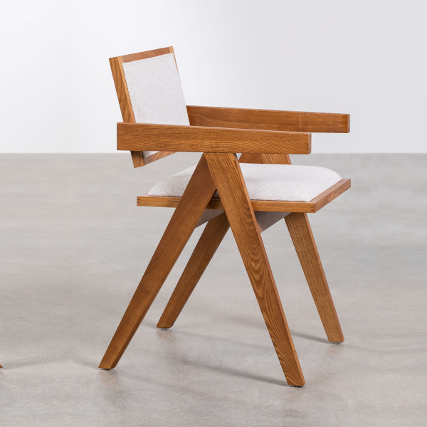 Modern wooden armchair