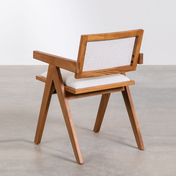 Modern wooden armchair