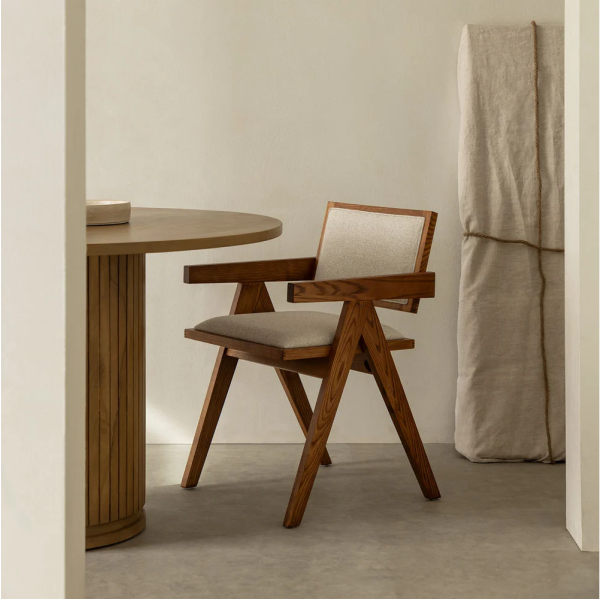 Modern wooden armchair