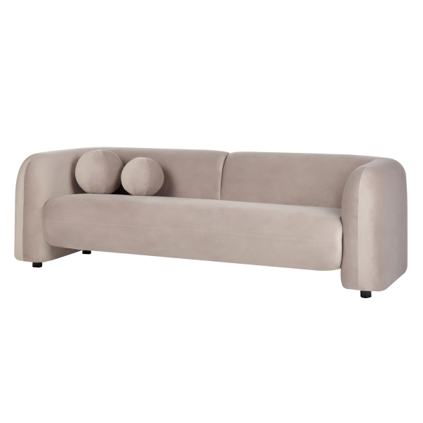 Three Seater Velvet Sofa