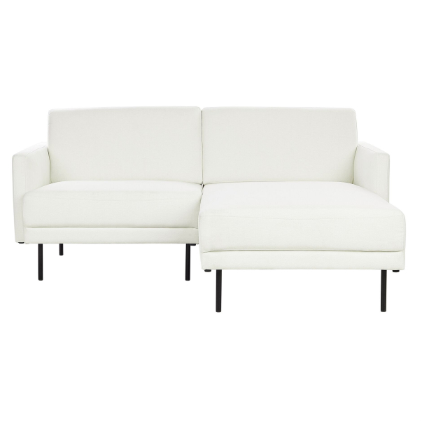 White L-shaped sofa